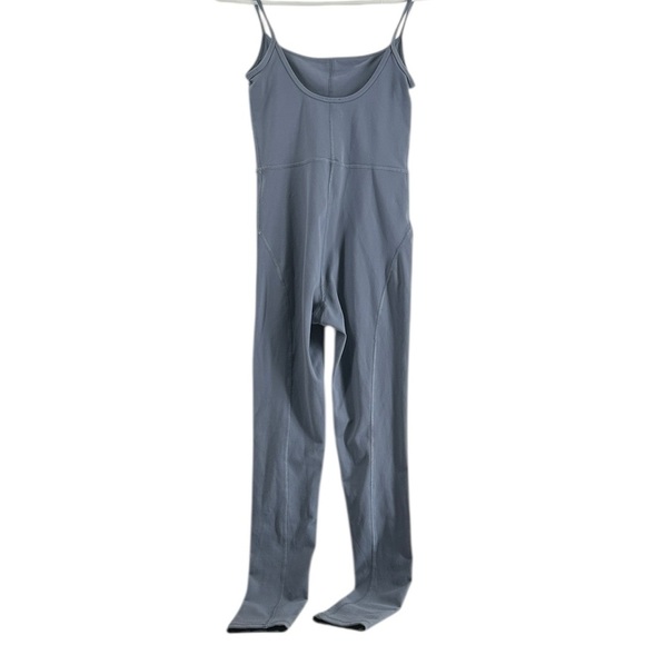 Aritzia Wilfred free divinity one-piece scoop back  bodysuit blue grey sz sm - Picture 11 of 13